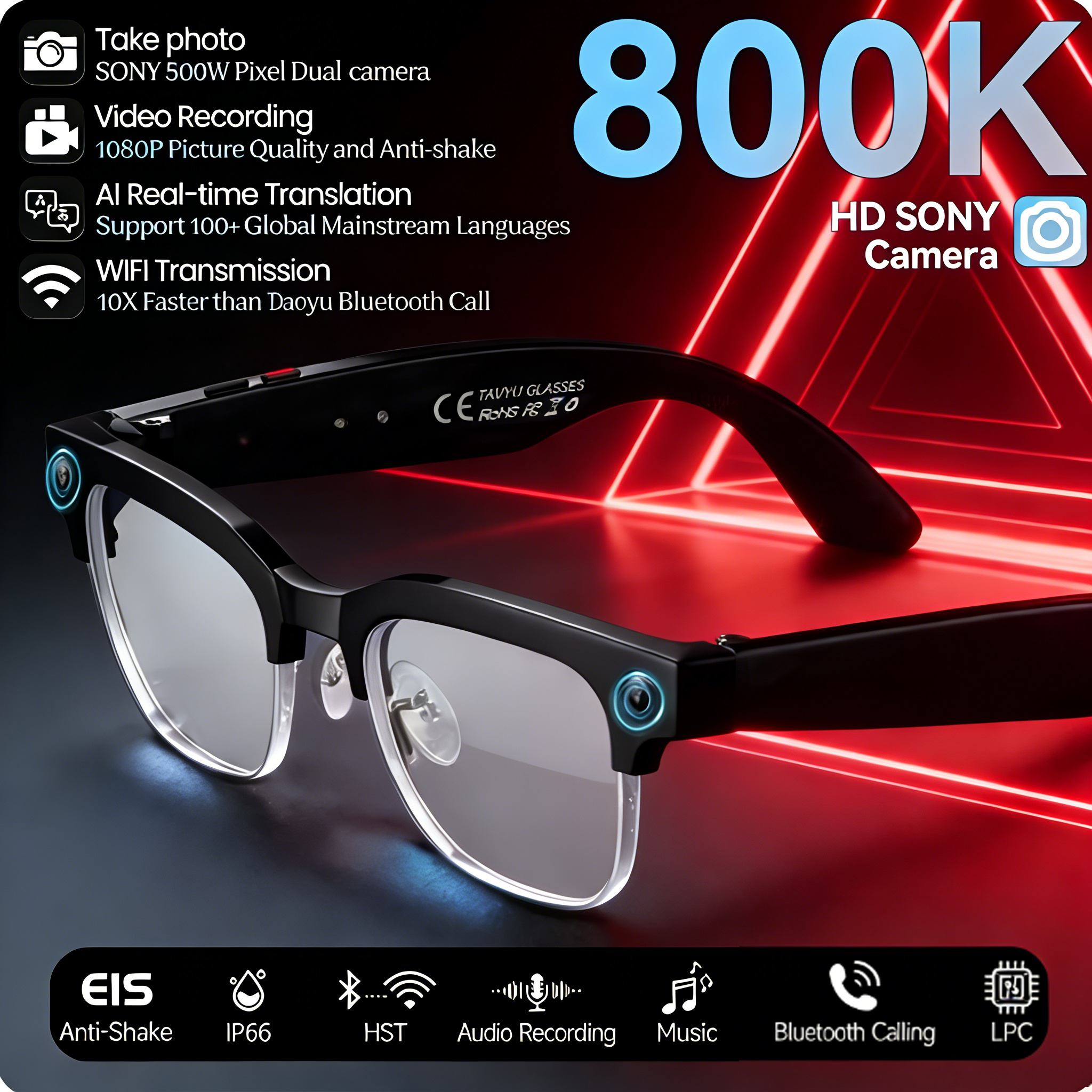 2026 New 8K HD AI Smart Glasse - Men'S Fashion Glasses 2026 ulasan dan harga