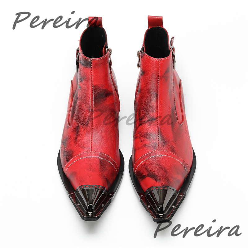 Red Black Iron Pointy Toe Men' - Belt Mens Fashion ulasan dan harga