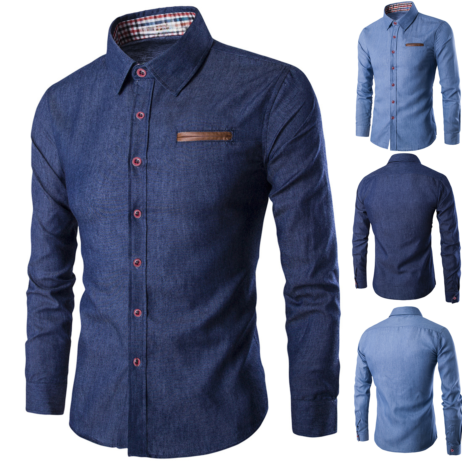 Mens Denim Shirts Long Sleeve  - Men'S Fashion For 60 Year Old ulasan dan harga