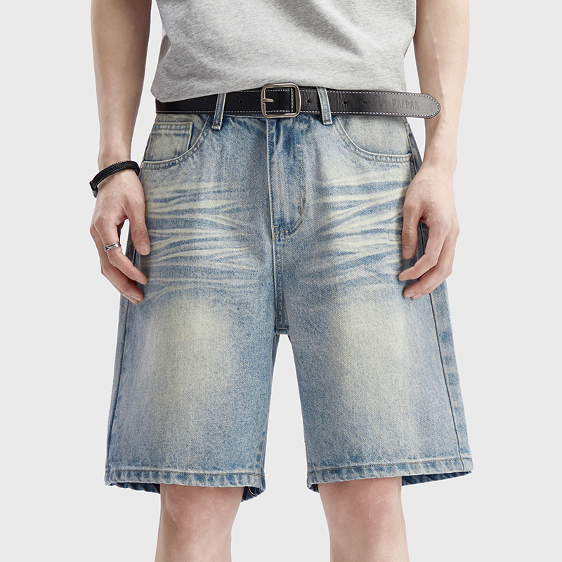 Vintage Washed Denim Shorts Me - Men'S Fashion Linen Pants ulasan dan harga