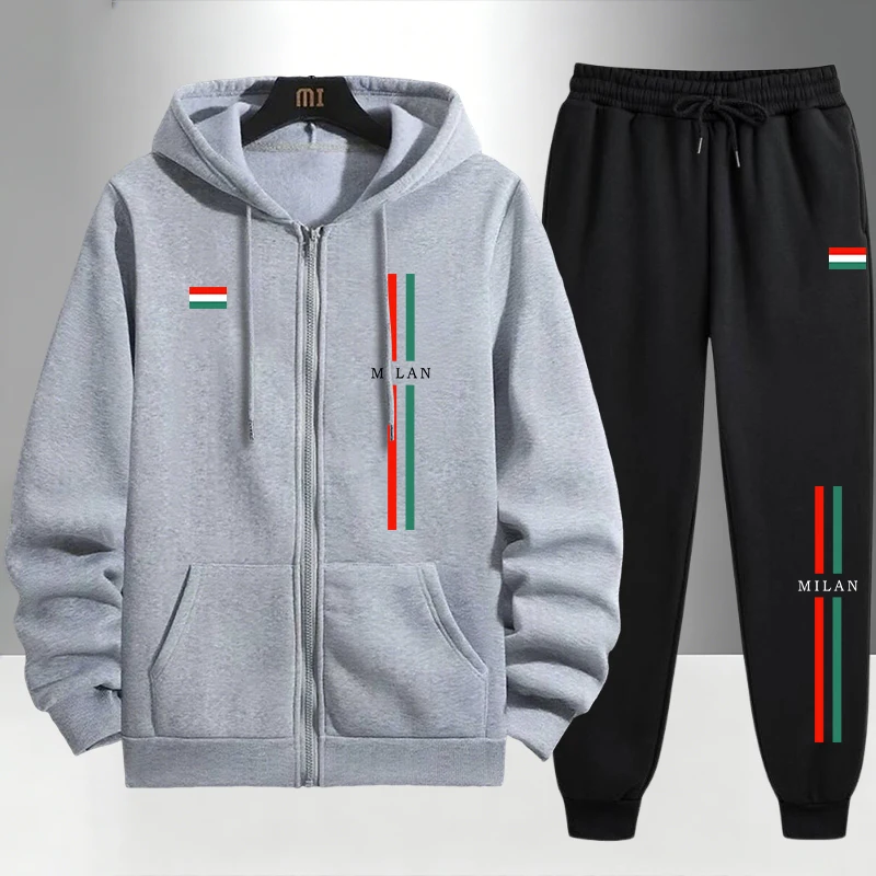 2026 Italy Printed Men's Set Z - Mens Fashion Zip Up ulasan dan harga