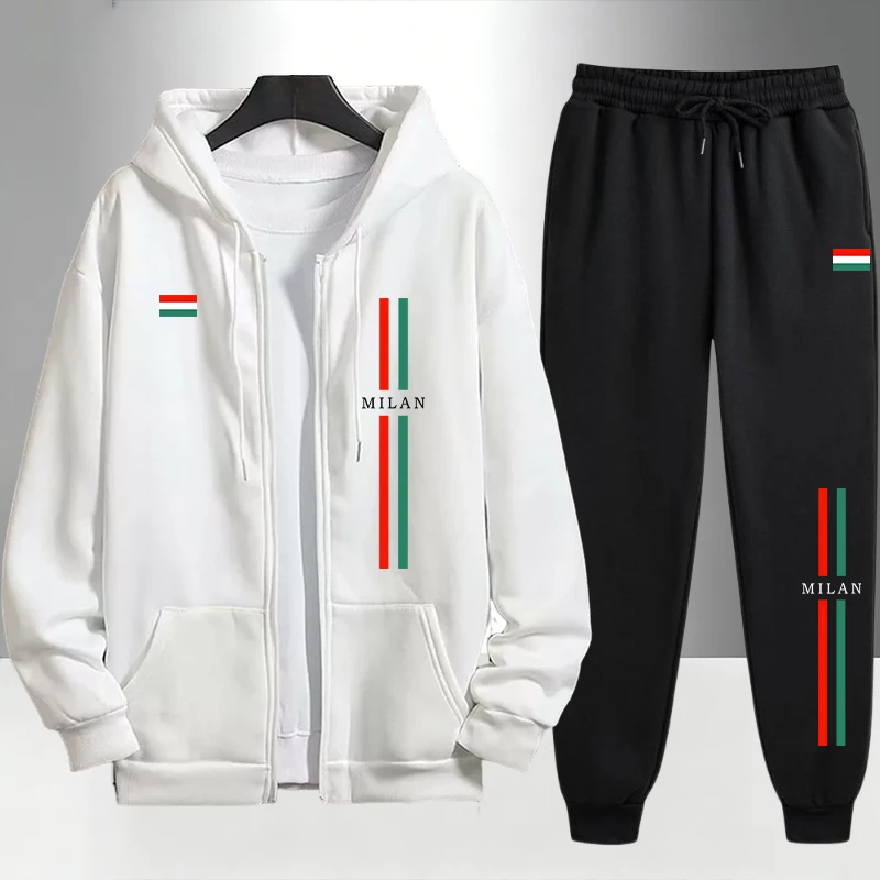 2026 Italy Printed Men's Set Z - Mens Fashion Zip Up ulasan dan harga