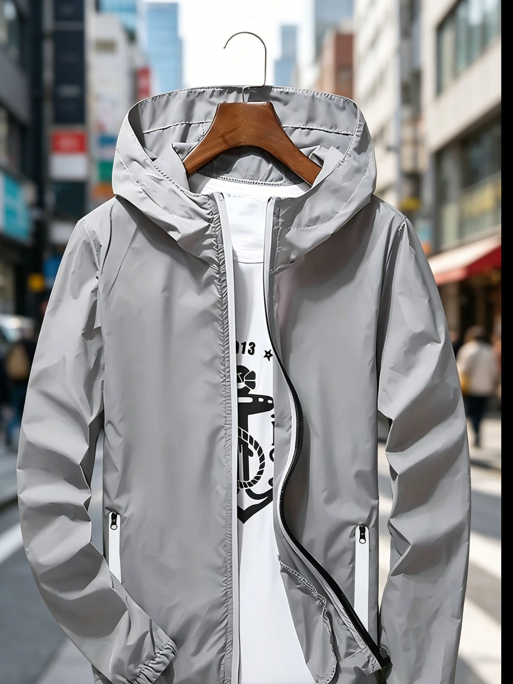 Men's Premium Lightweight Hood - Mens Fashion Zip Up ulasan dan harga