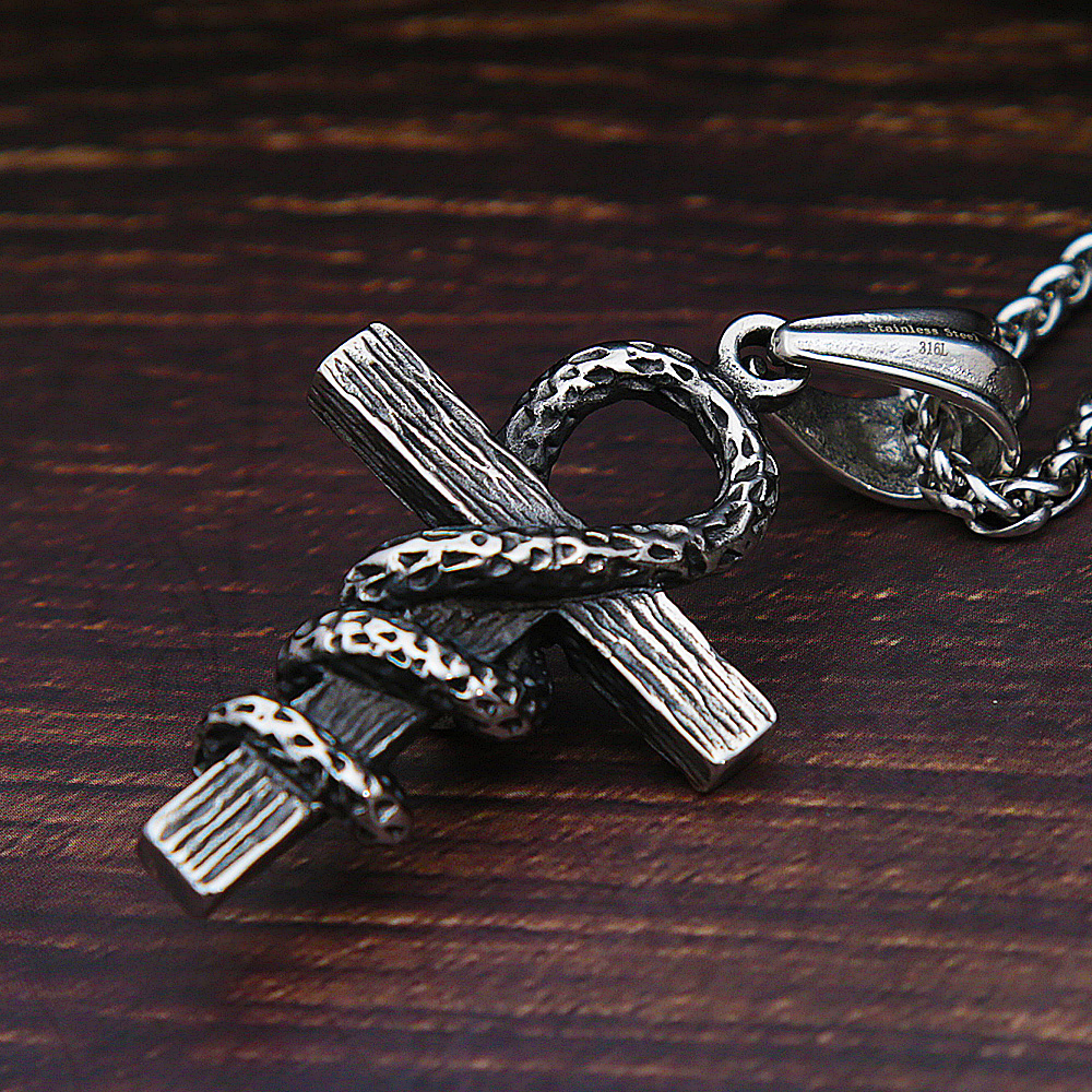 Vintage Stainless Steel Cross  - Men Fashion Egypt ulasan dan harga